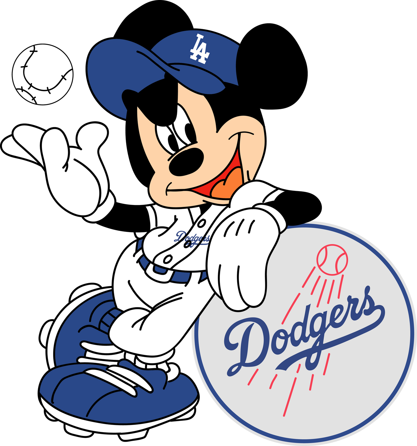 Mickey Dodgers dtf transfer