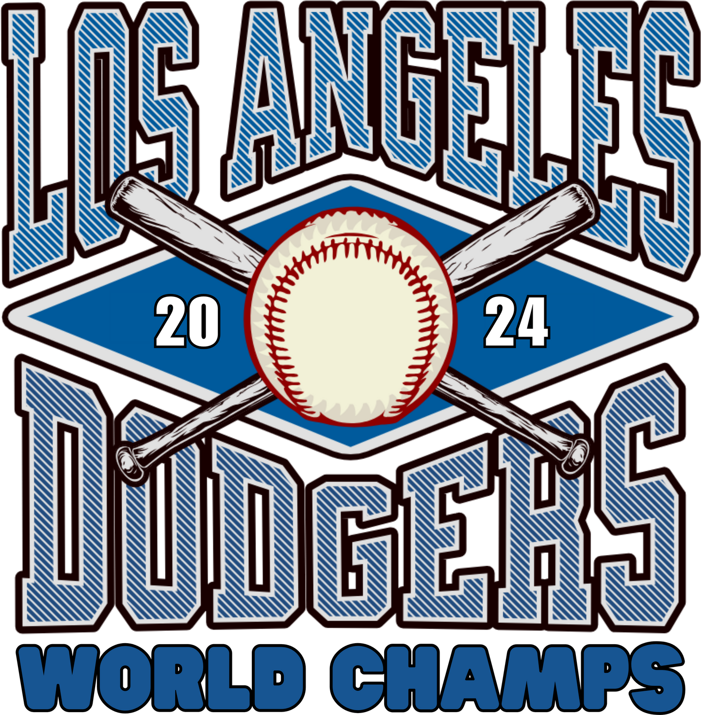 LA DODGERS WORLD CHAMPS PRINT