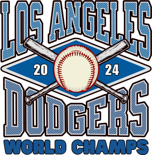 LA DODGERS WORLD CHAMPS PRINT