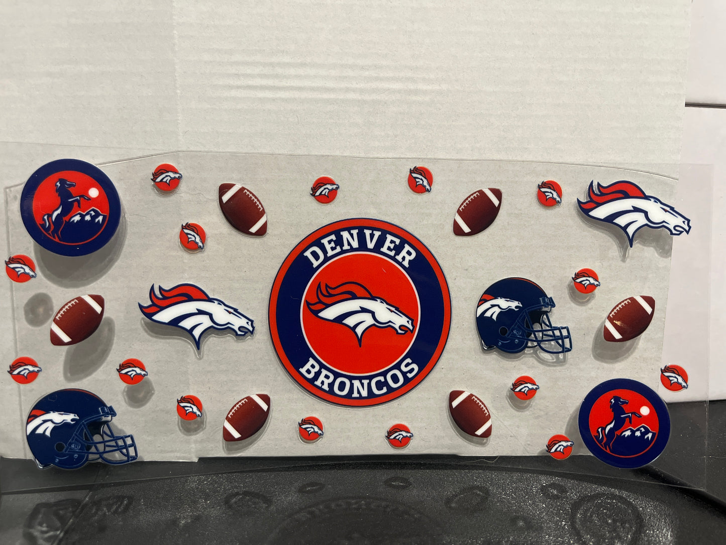 Denver broncos UV sticker