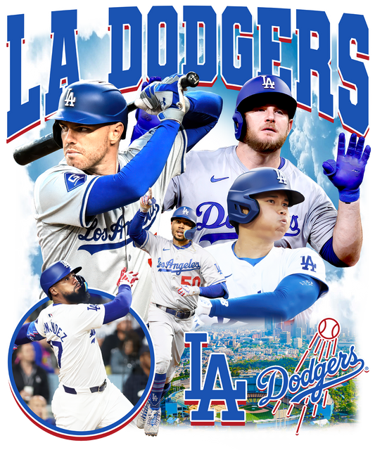 dodgers DTF print